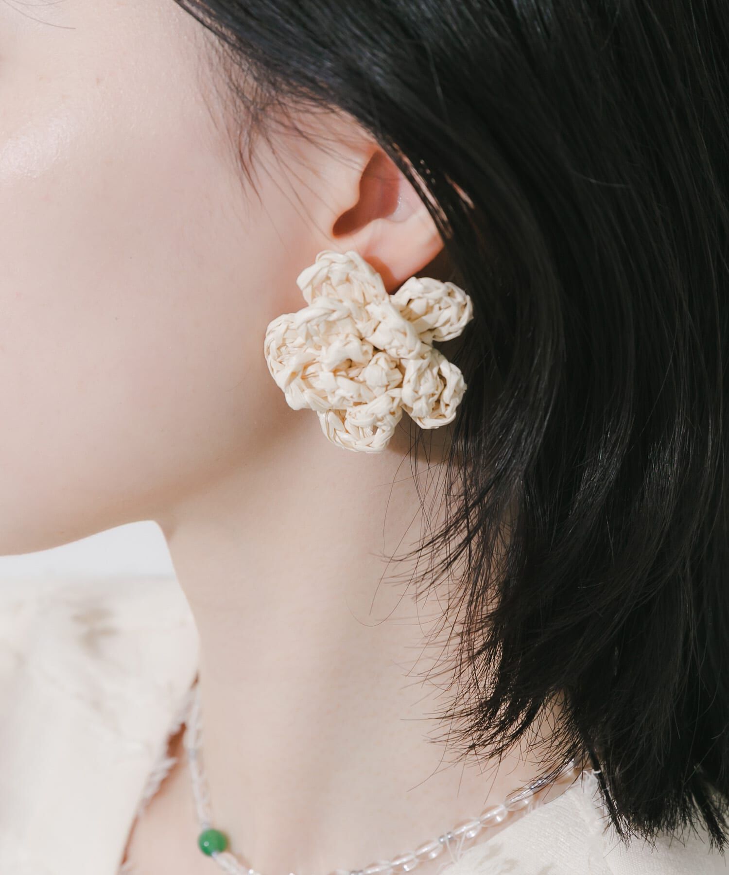 SMELLY「ブレイドフラワーピアス」|ピアス|