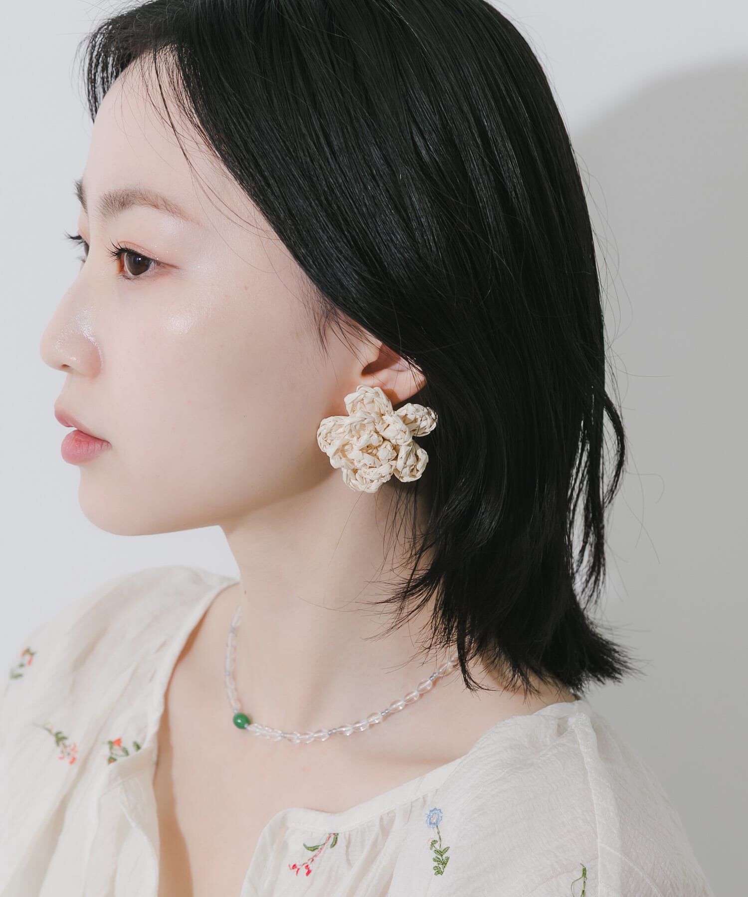 SMELLY「ブレイドフラワーピアス」|ピアス|