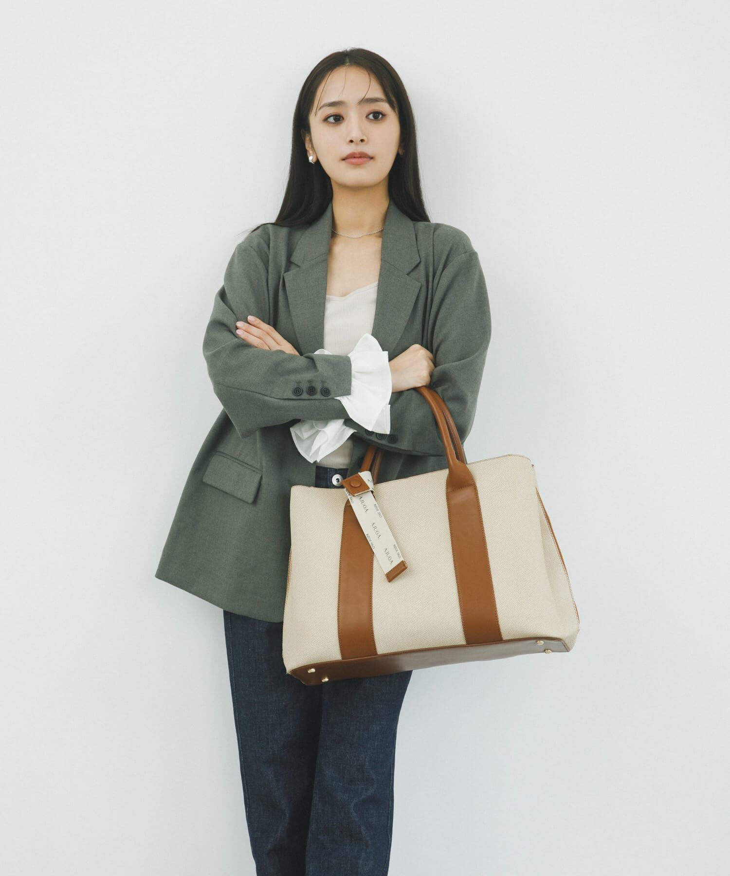 RODE SKO「『別注』AJUGA.&times;RODE SKO　ロゴリボン付ビッグトート」|トートバッグ|