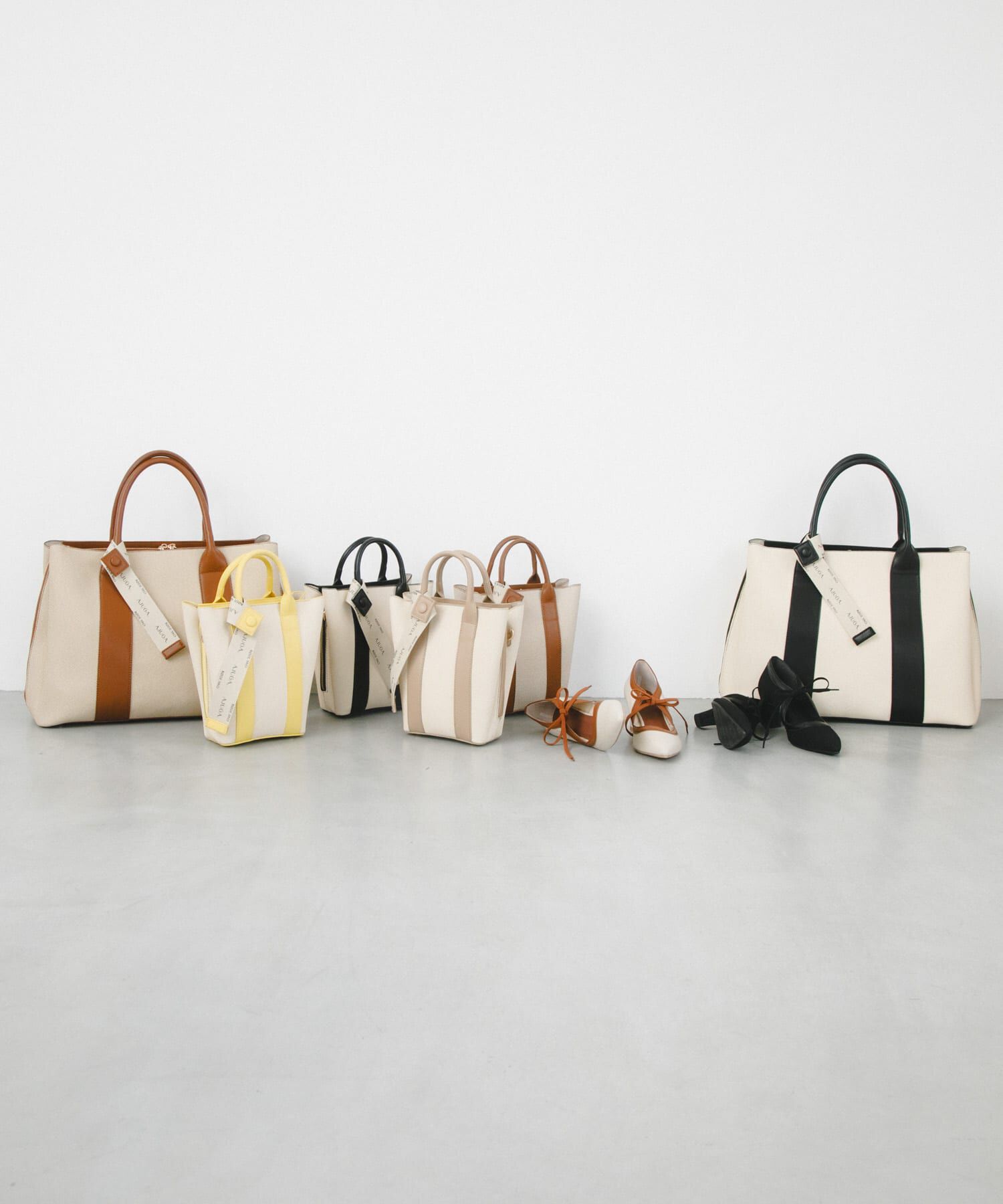 RODE SKO「『別注』AJUGA.&times;RODE SKO　ロゴリボン付ビッグトート」|トートバッグ|