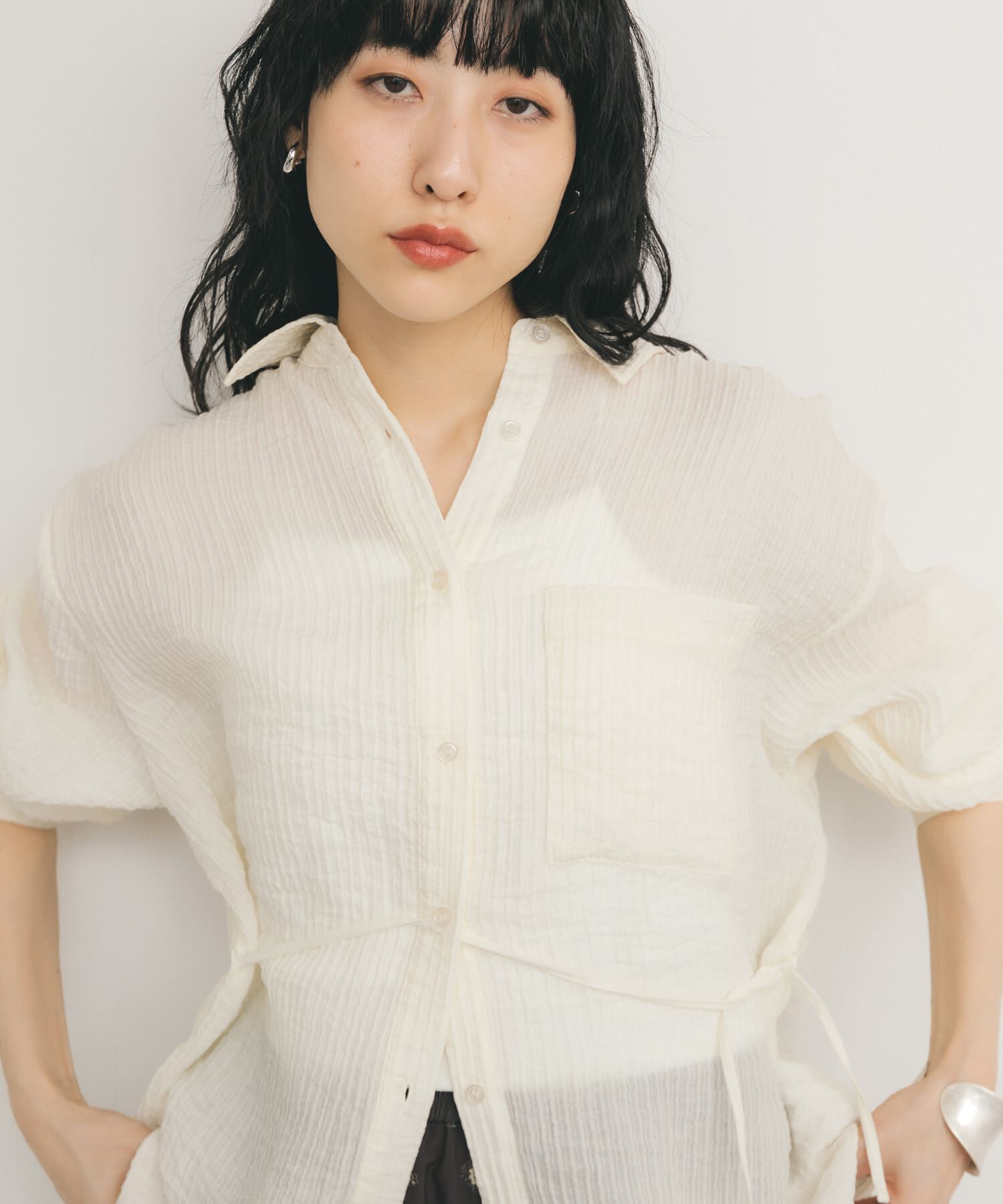  「2WAYシアーストライプシャツ」|シャツ・ブラウス|