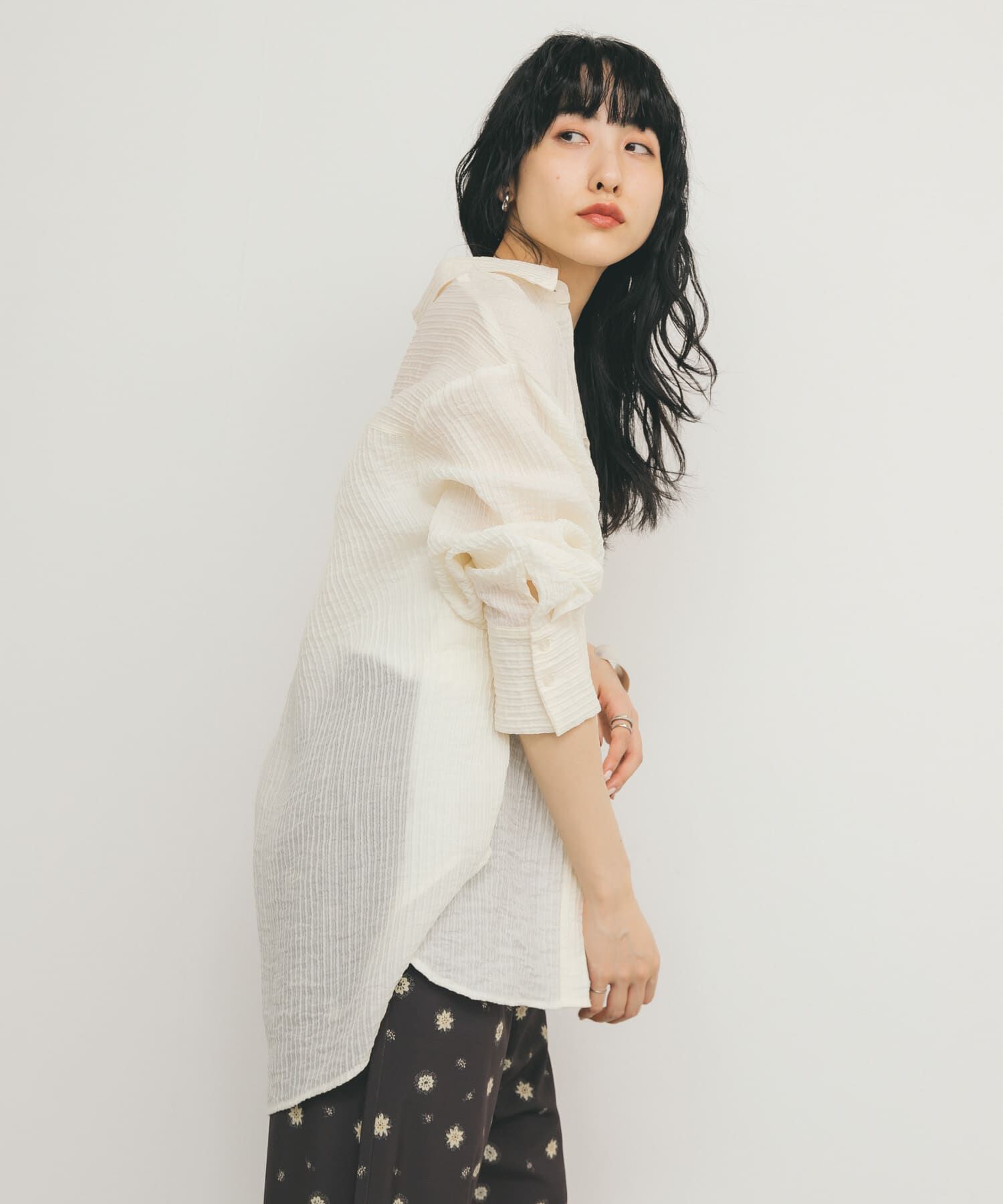  「2WAYシアーストライプシャツ」|シャツ・ブラウス|