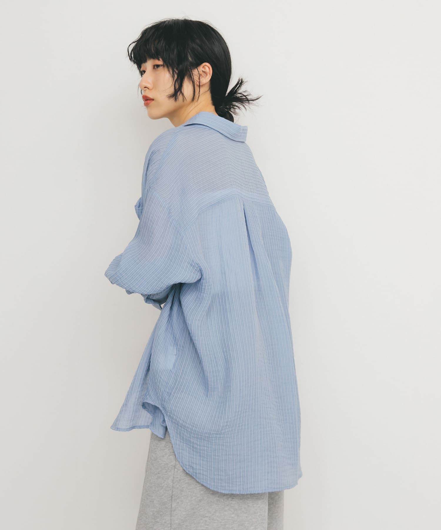  「2WAYシアーストライプシャツ」|シャツ・ブラウス|