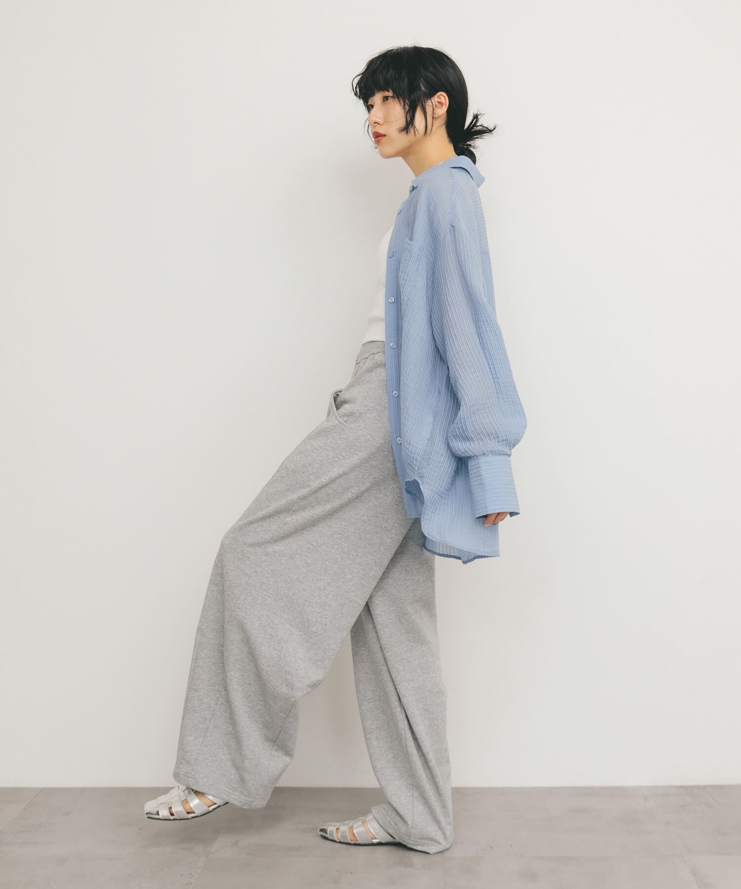  「2WAYシアーストライプシャツ」|シャツ・ブラウス|