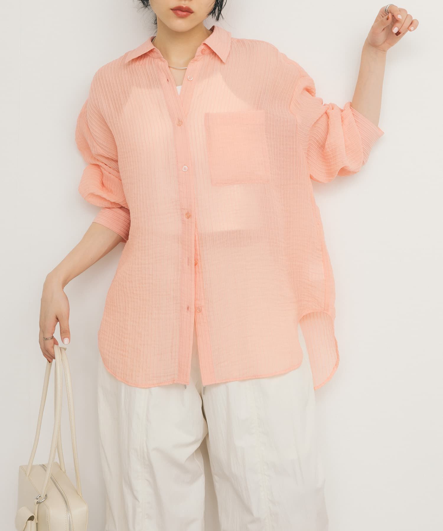  「2WAYシアーストライプシャツ」|シャツ・ブラウス|