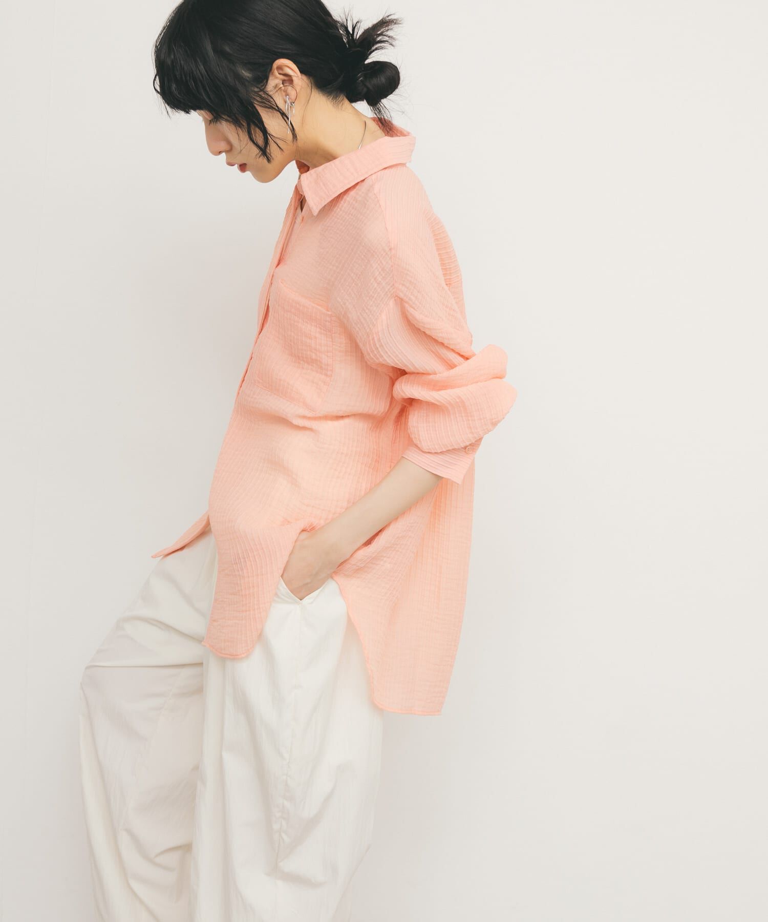  「2WAYシアーストライプシャツ」|シャツ・ブラウス|