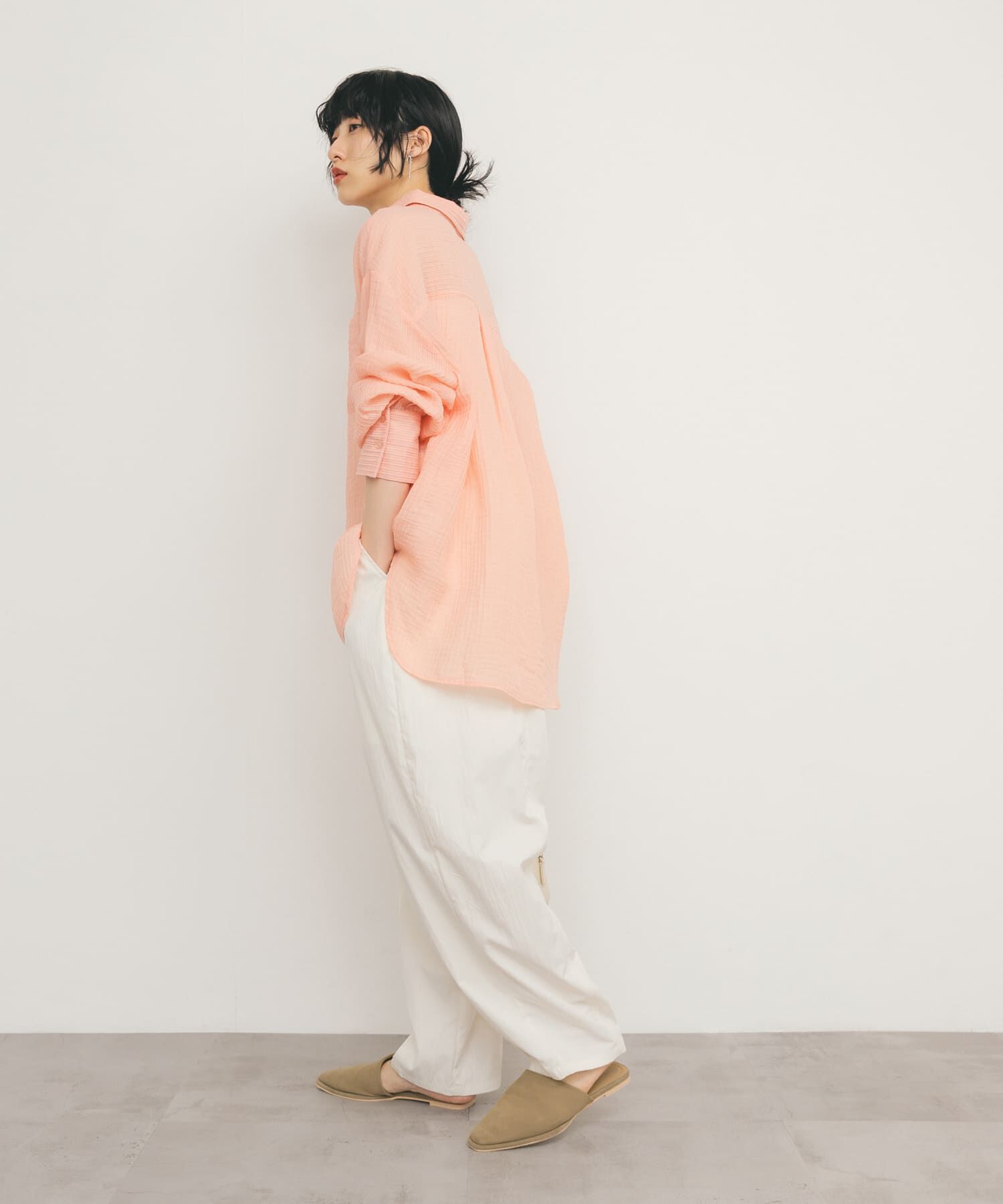  「2WAYシアーストライプシャツ」|シャツ・ブラウス|