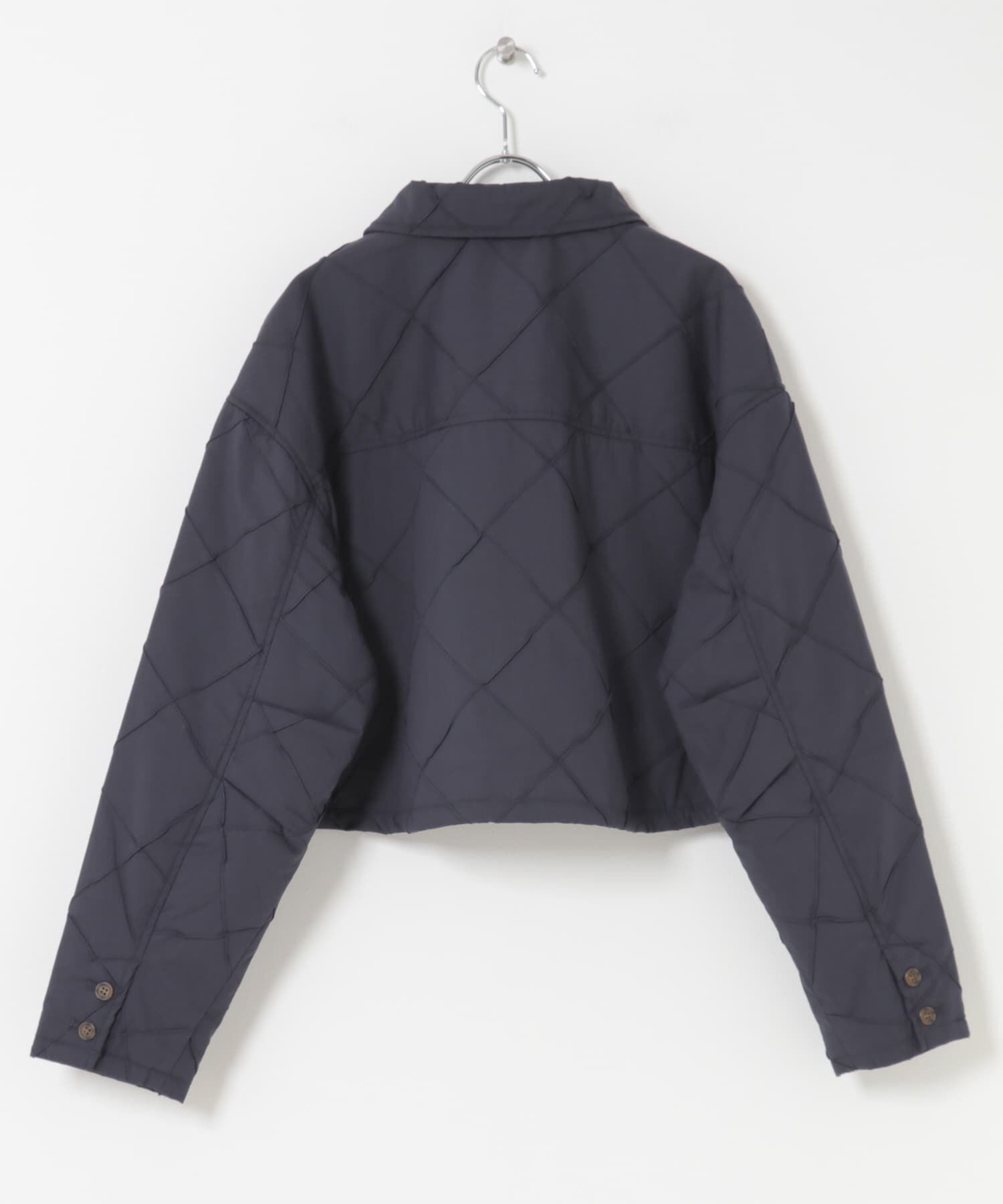  「キルティングシャツブルゾン」|ダウン|
