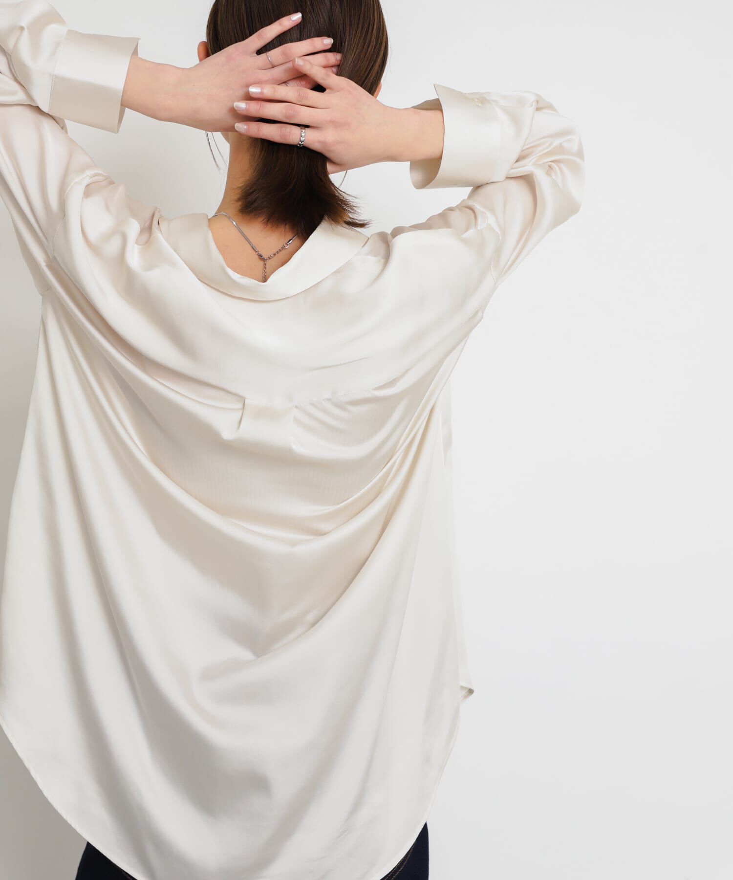 SENSE OF PLACE by URBAN RESEARCH「サテンルーズシャツ」|シャツ・ブラウス|