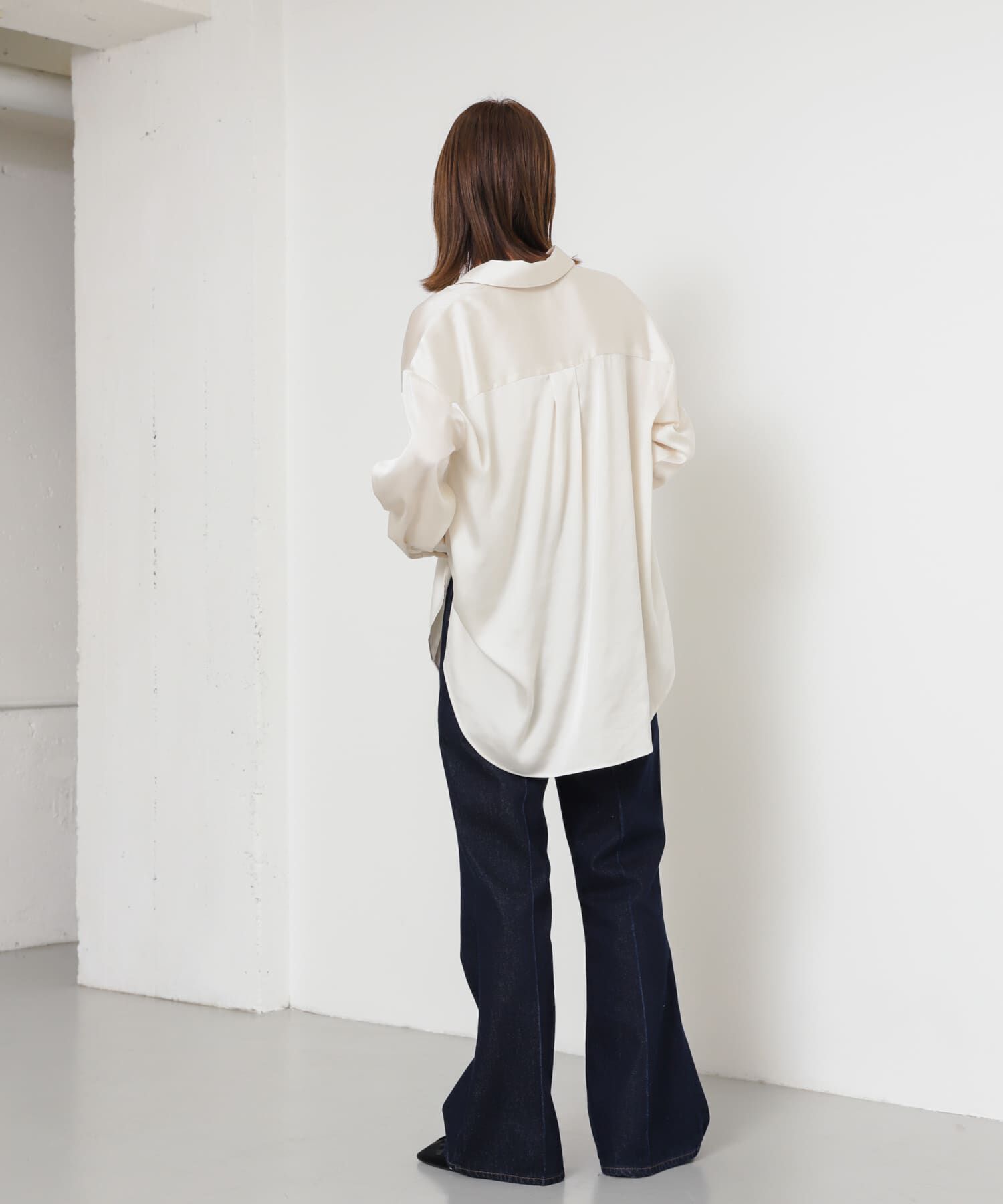 SENSE OF PLACE by URBAN RESEARCH「サテンルーズシャツ」|シャツ・ブラウス|