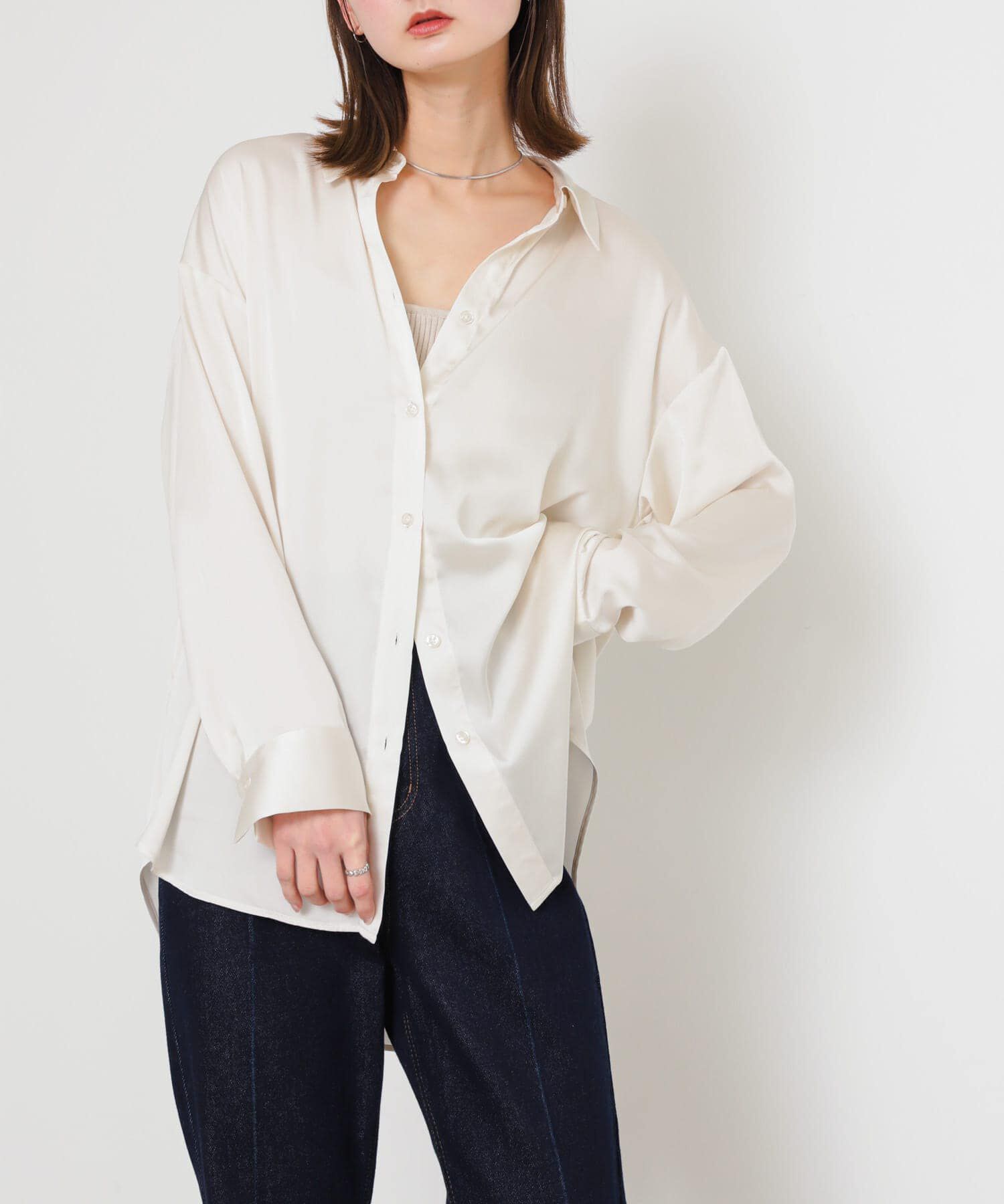 SENSE OF PLACE by URBAN RESEARCH「サテンルーズシャツ」|シャツ・ブラウス|