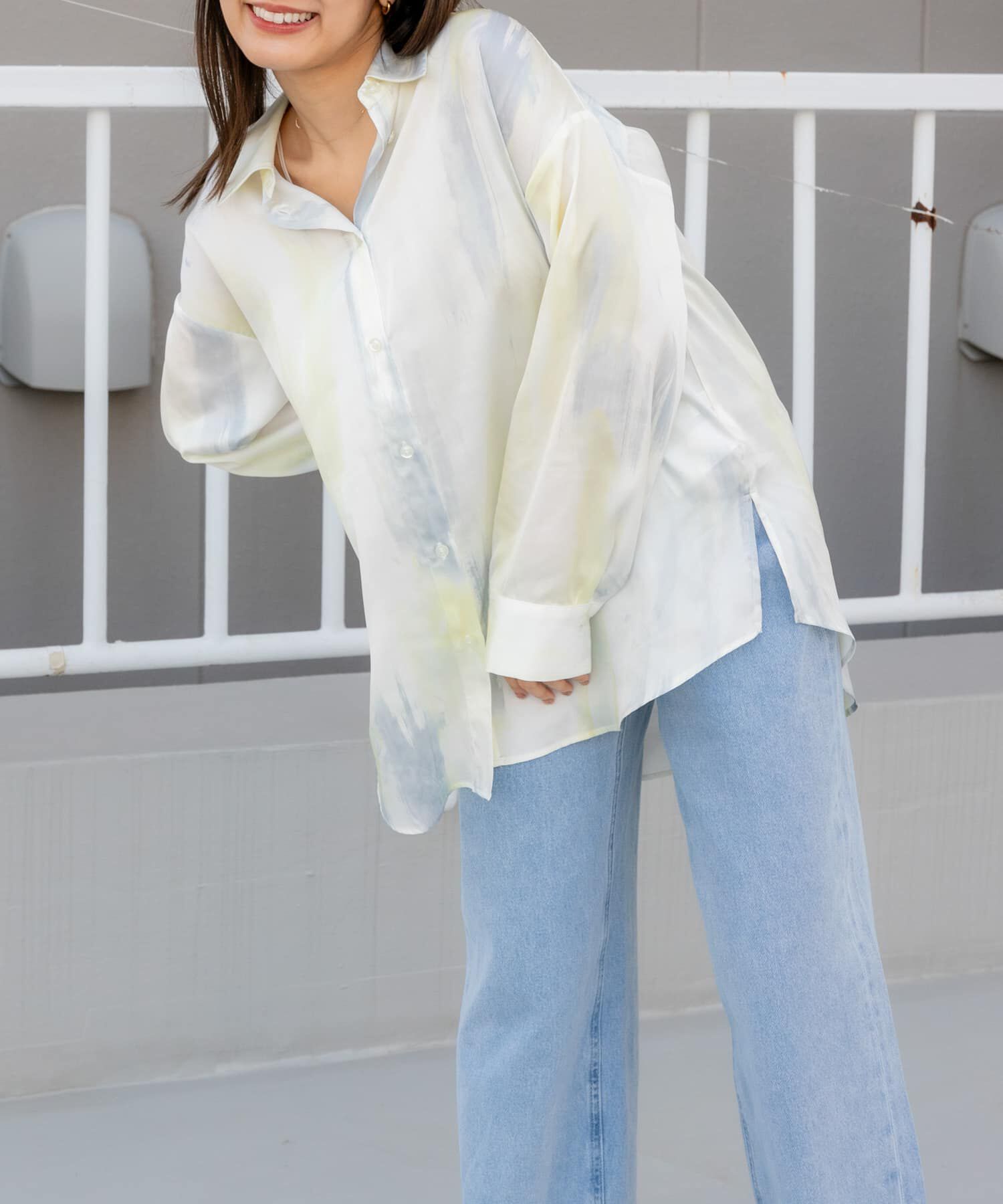 SENSE OF PLACE by URBAN RESEARCH「サテンルーズシャツ」|シャツ・ブラウス|