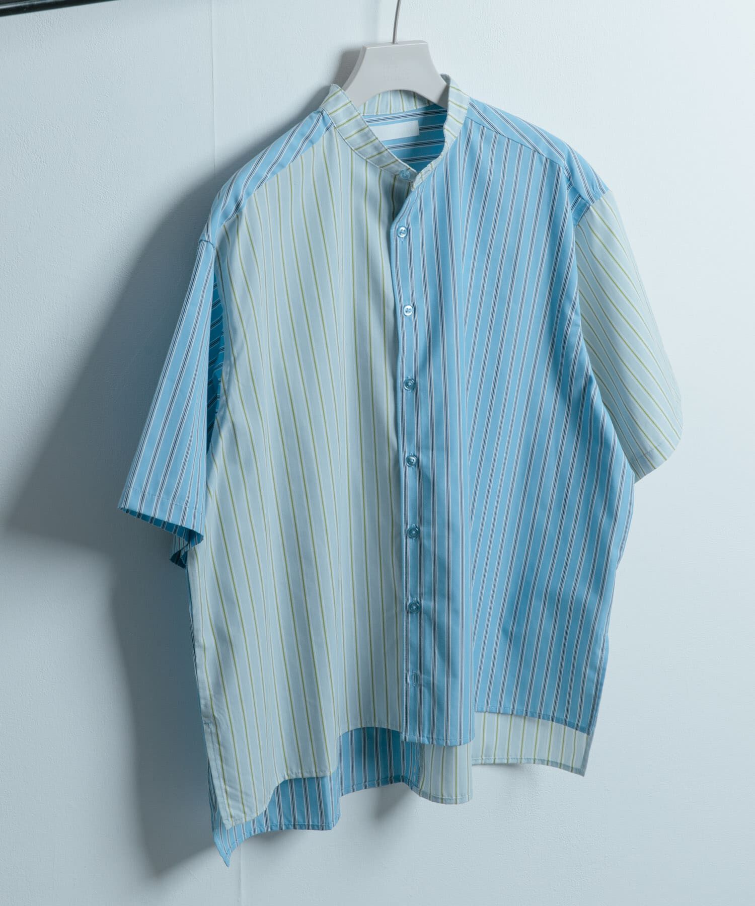 SENSE OF PLACE by URBAN RESEARCH「『ユニセックス』ストライプブロックドルーズシャツ」|シャツ・ブラウス|