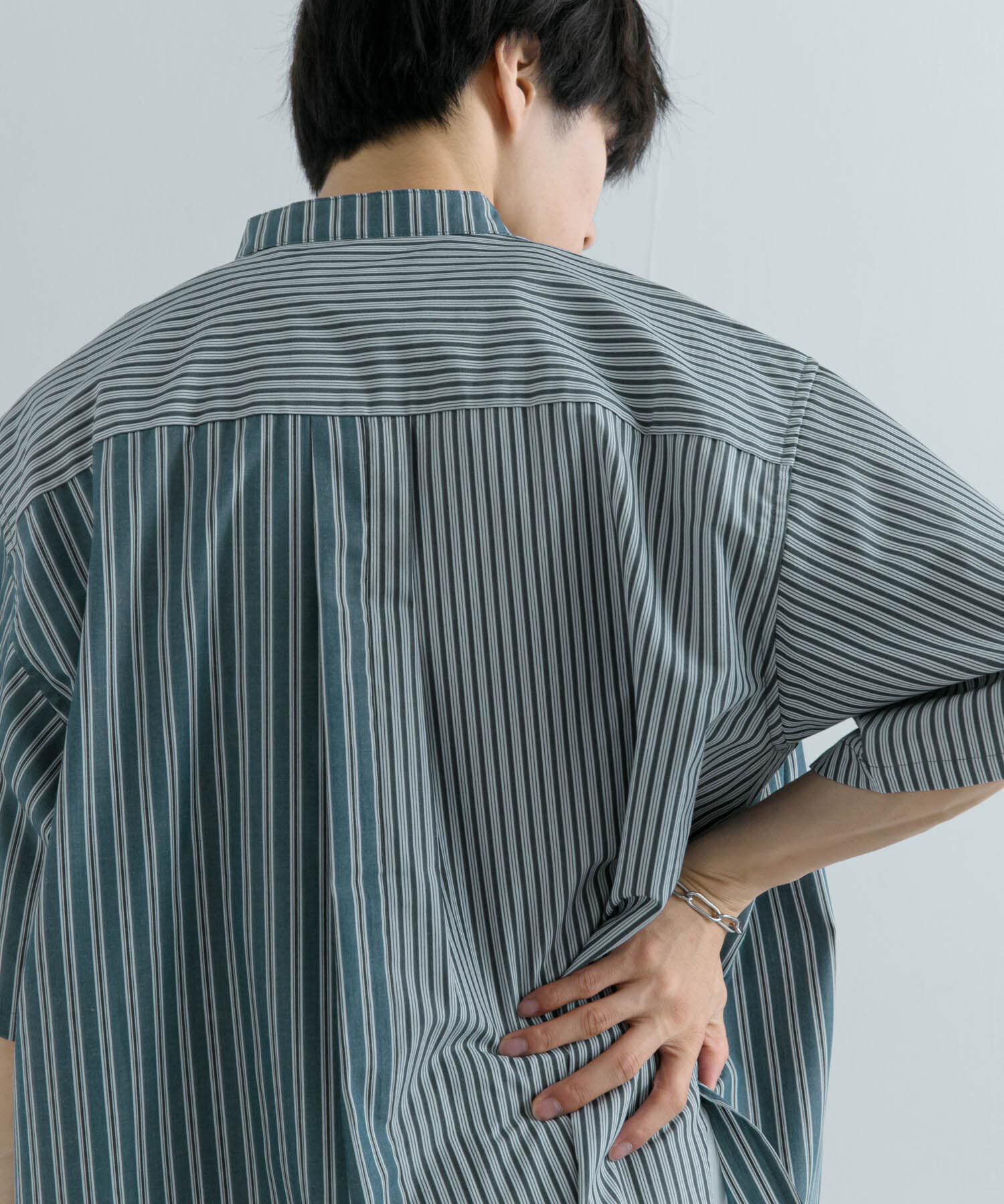 SENSE OF PLACE by URBAN RESEARCH「『ユニセックス』ストライプブロックドルーズシャツ」|シャツ・ブラウス|