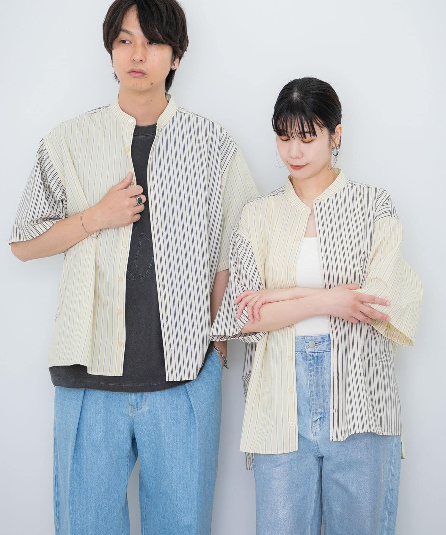 SENSE OF PLACE by URBAN RESEARCH「『ユニセックス』ストライプブロックドルーズシャツ」|シャツ・ブラウス|その他3