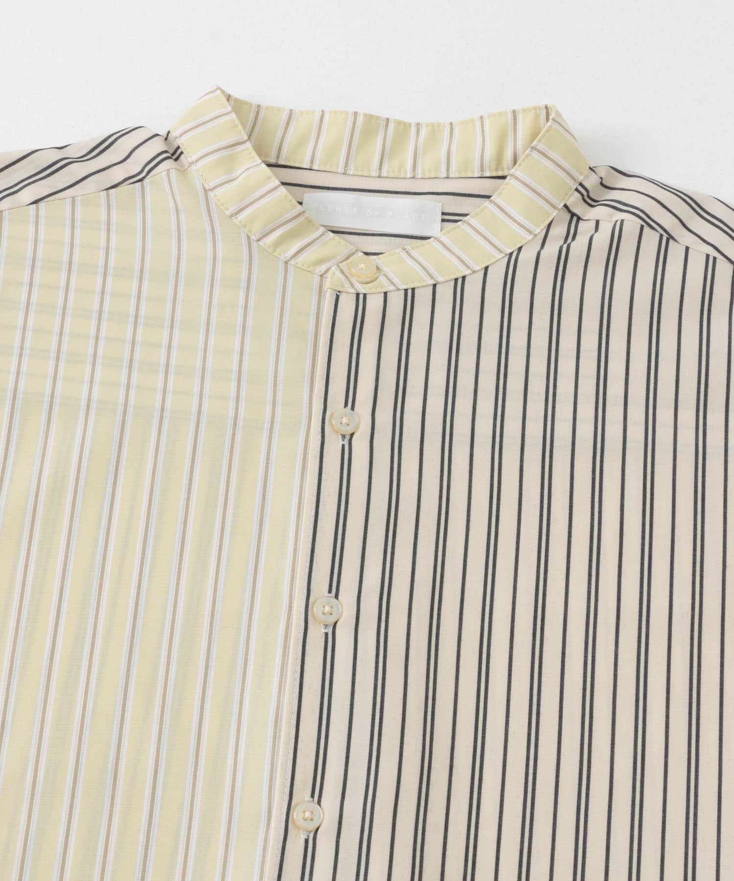 SENSE OF PLACE by URBAN RESEARCH「『ユニセックス』ストライプブロックドルーズシャツ」|シャツ・ブラウス|