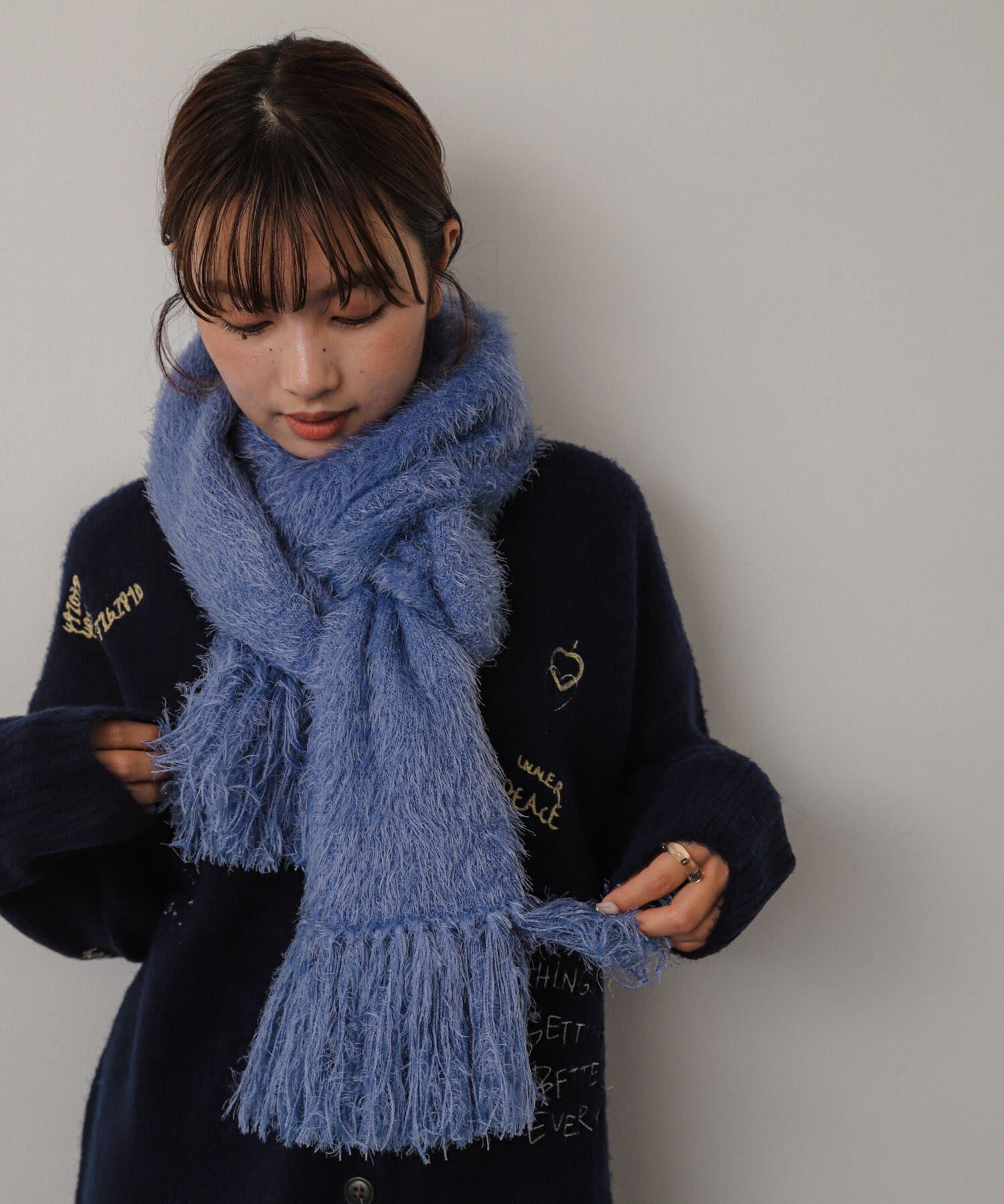 SENSE OF PLACE by URBAN RESEARCH「シャギーストール」|ストール|パープル