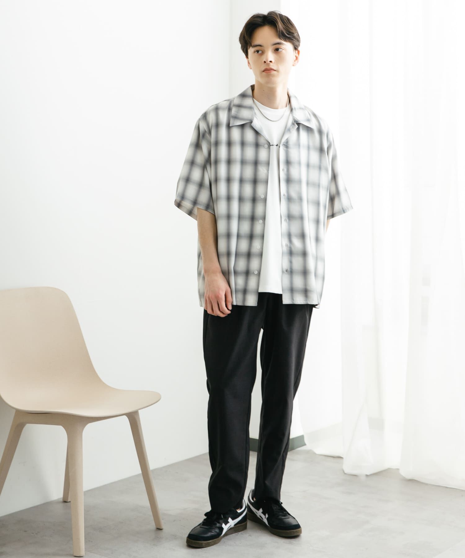 SENSE OF PLACE by URBAN RESEARCH「『ユニセックス』オンブレーチェックショートスリーブシャツ」|シャツ・ブラウス|