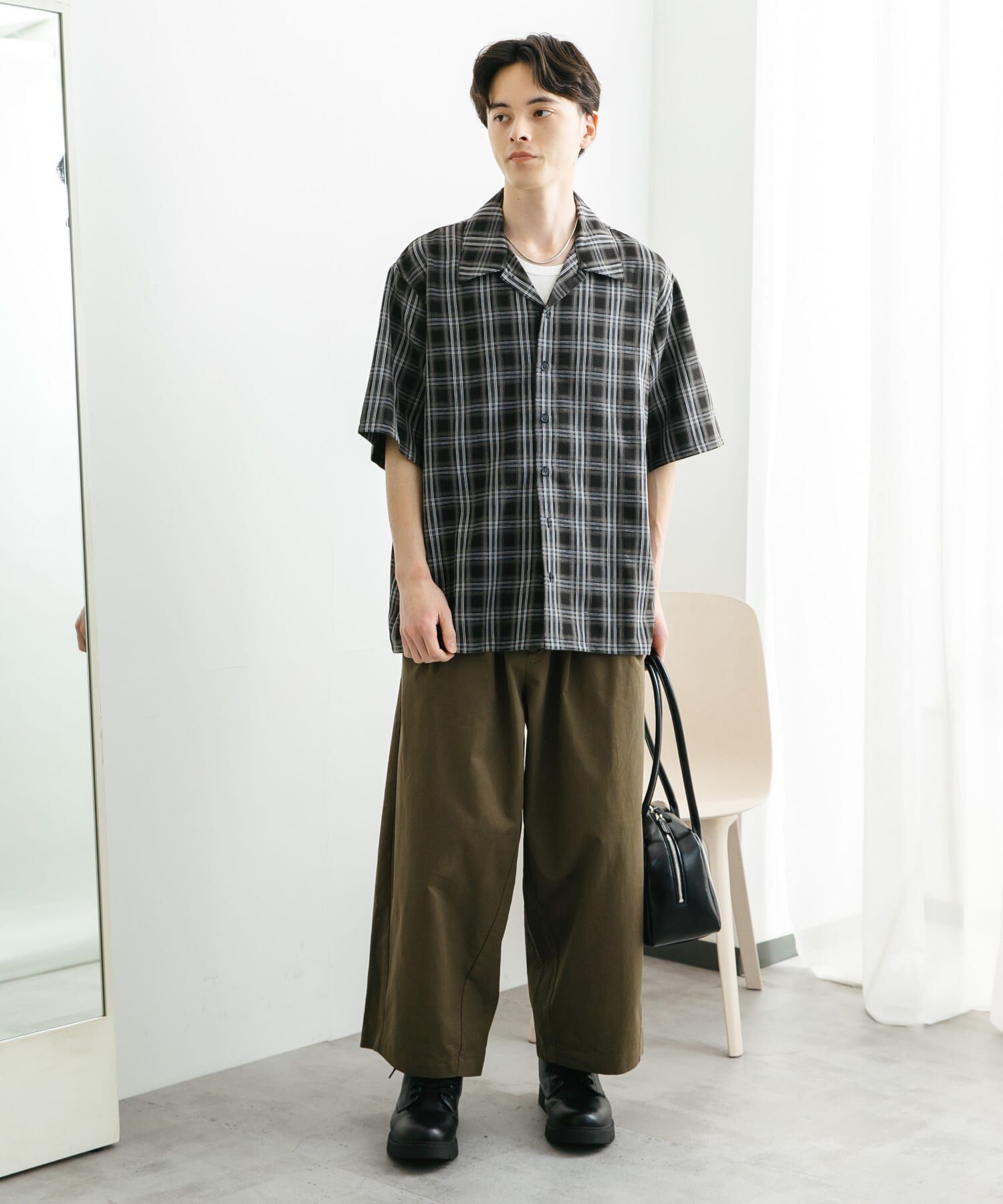 SENSE OF PLACE by URBAN RESEARCH「『ユニセックス』オンブレーチェックショートスリーブシャツ」|シャツ・ブラウス|