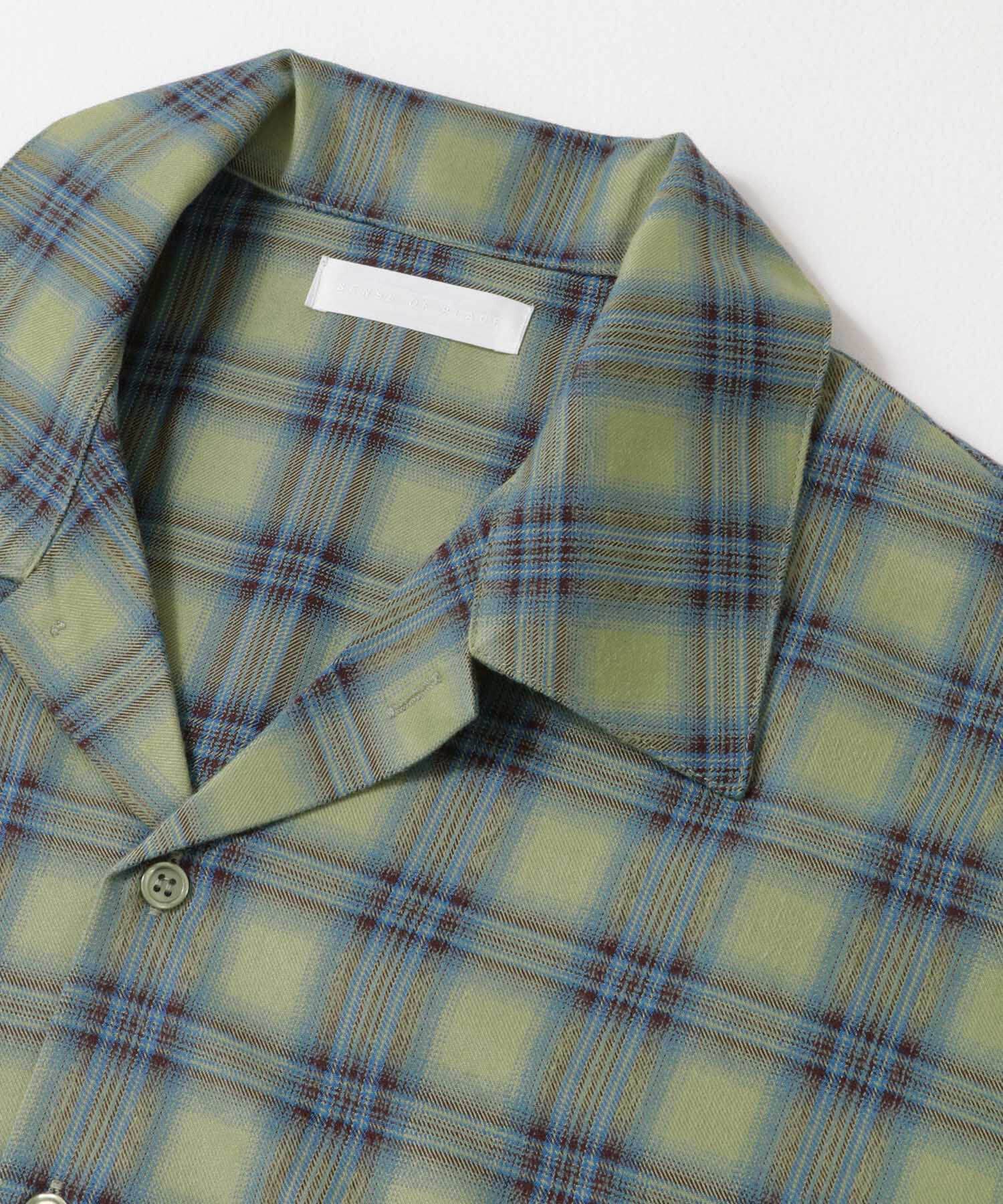 SENSE OF PLACE by URBAN RESEARCH「『ユニセックス』オンブレーチェックショートスリーブシャツ」|シャツ・ブラウス|