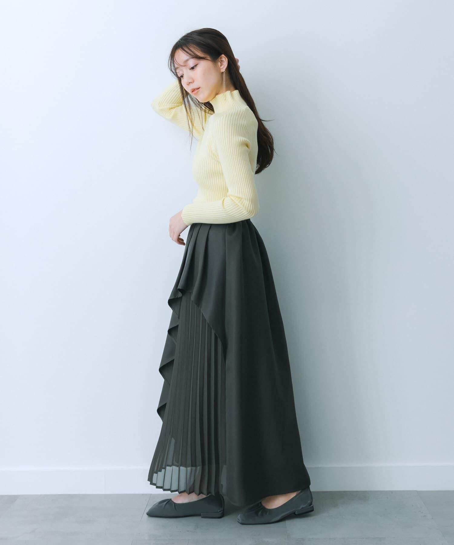 SENSE OF PLACE by URBAN RESEARCH「シアープリーツレイヤードスカート」|スカート|