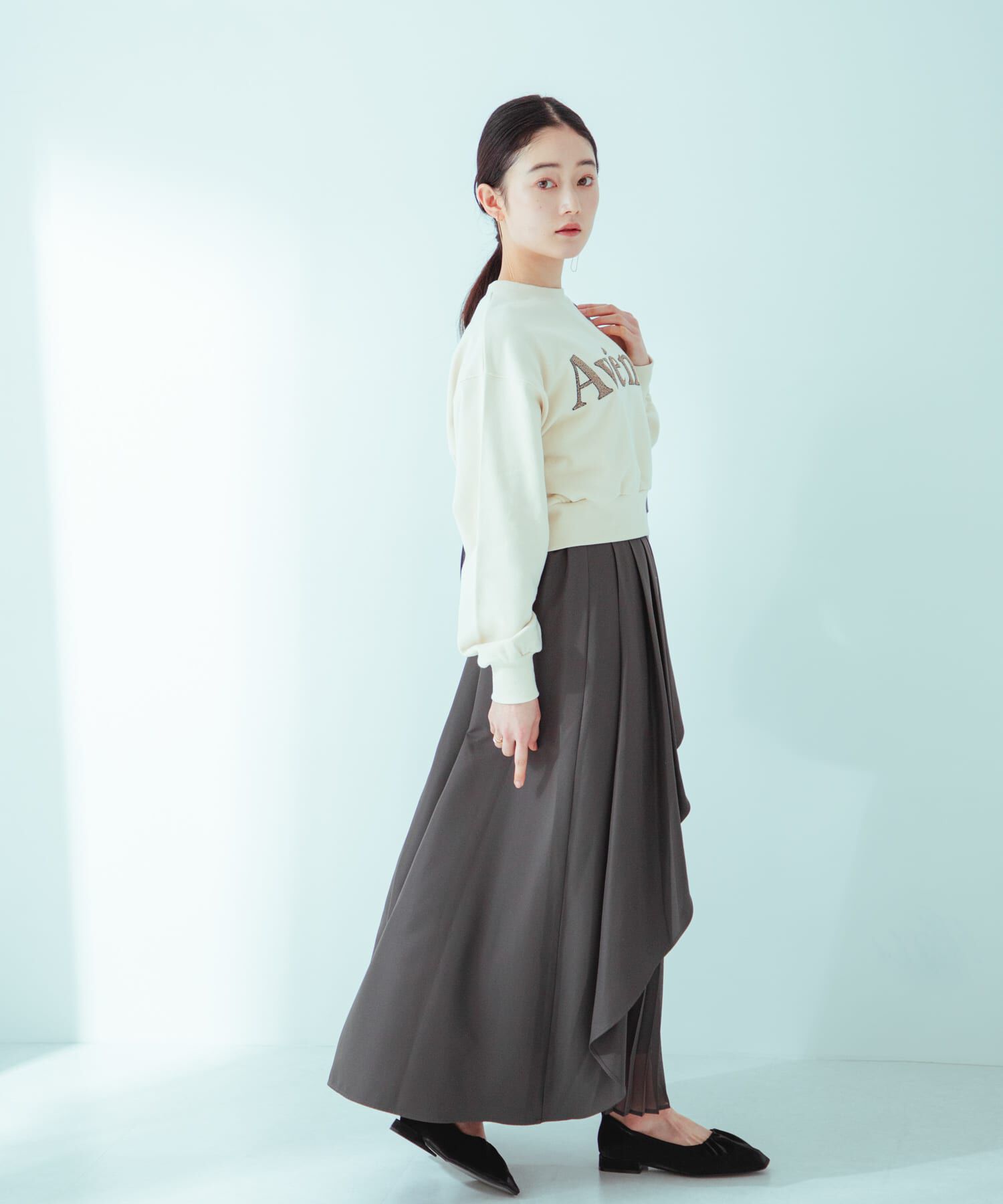 SENSE OF PLACE by URBAN RESEARCH「シアープリーツレイヤードスカート」|スカート|