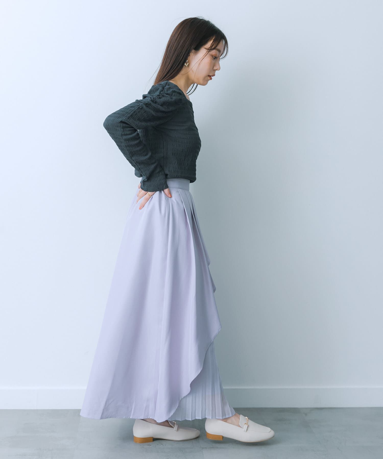 SENSE OF PLACE by URBAN RESEARCH「シアープリーツレイヤードスカート」|スカート|