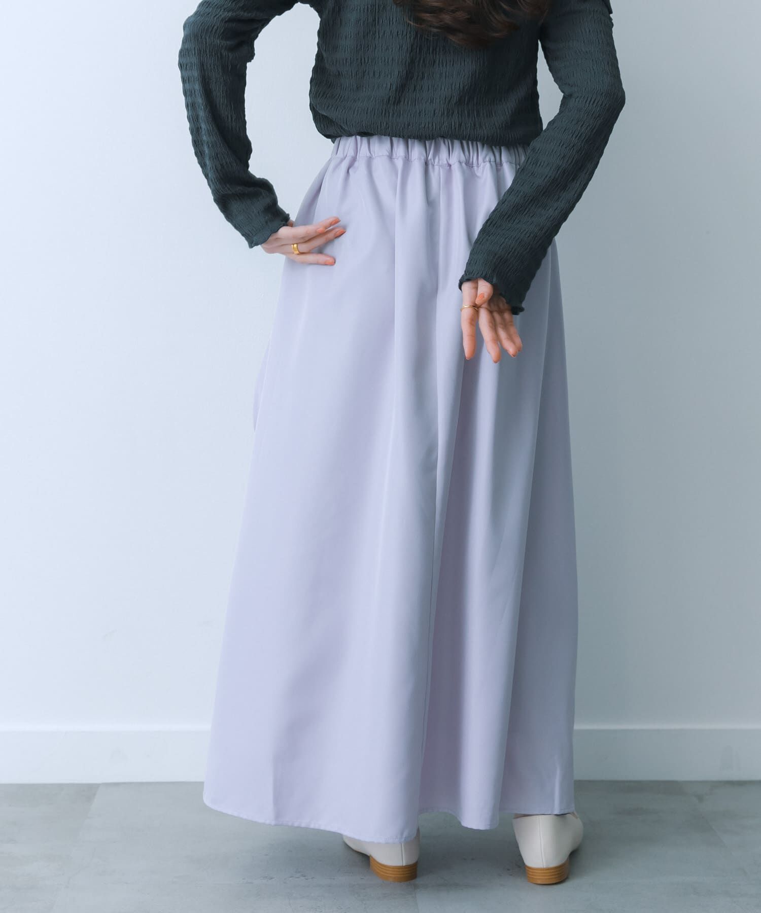 SENSE OF PLACE by URBAN RESEARCH「シアープリーツレイヤードスカート」|スカート|