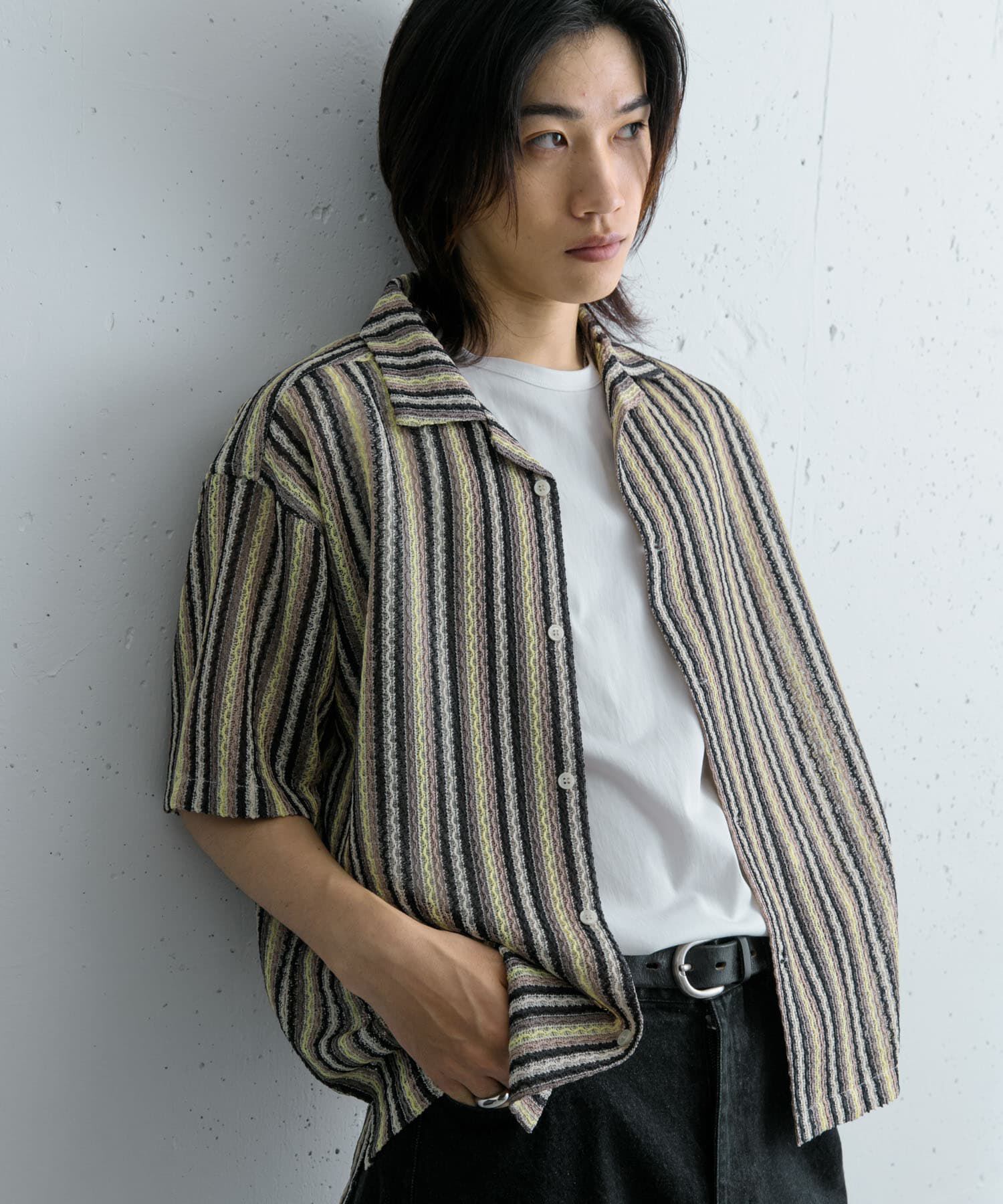 SENSE OF PLACE by URBAN RESEARCH「『ユニセックス』『洗濯可』アソートレースオープンカラーシャツ(5分袖)」|シャツ・ブラウス|その他8