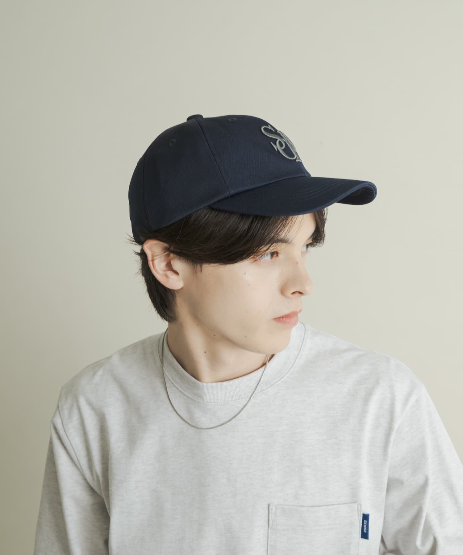 SENSE OF PLACE by URBAN RESEARCH「logo embroidery ball cap」|キャップ・キャスケット|ネイビー
