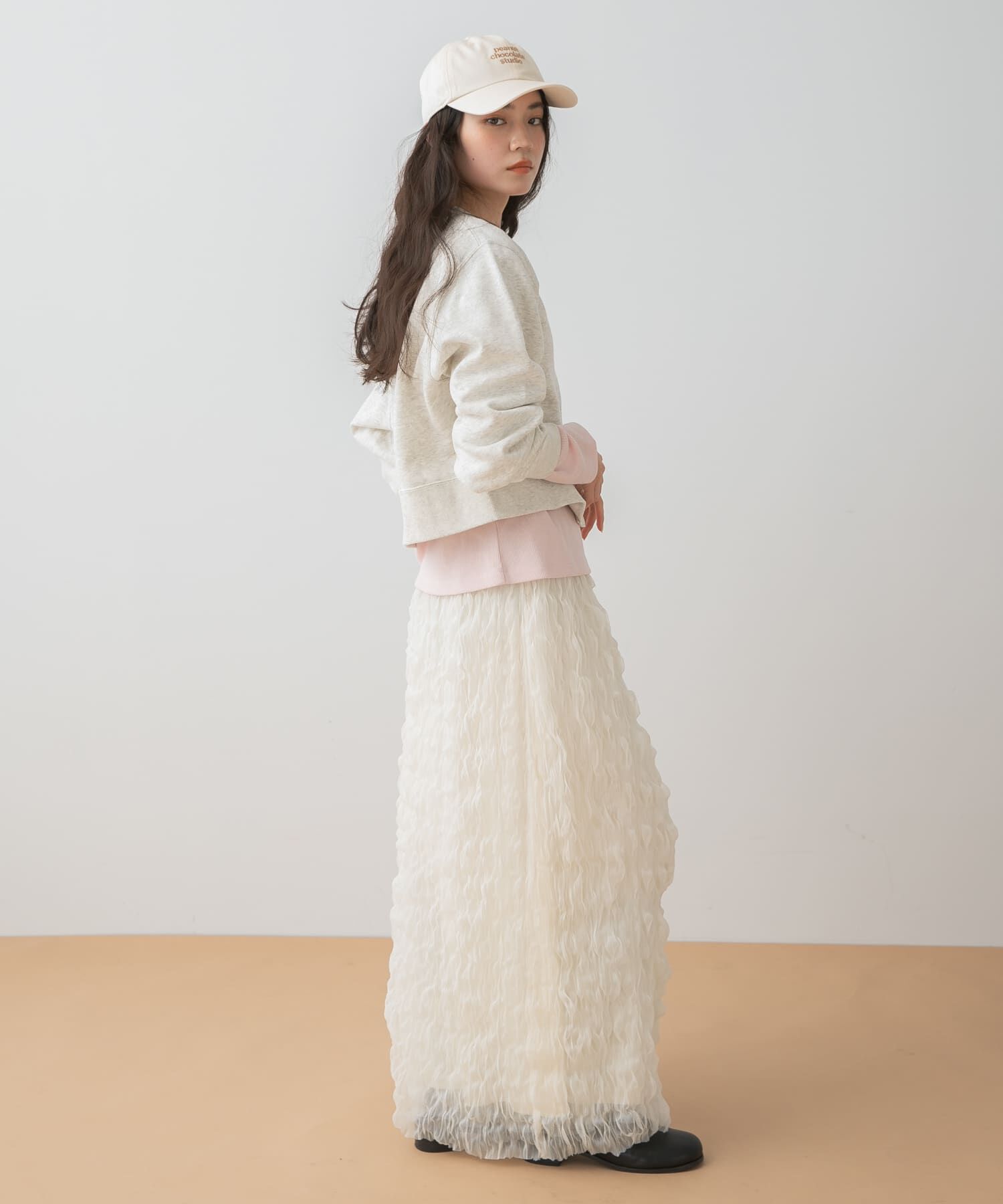 SENSE OF PLACE by URBAN RESEARCH「ウェーブチュールスカート」|スカート|