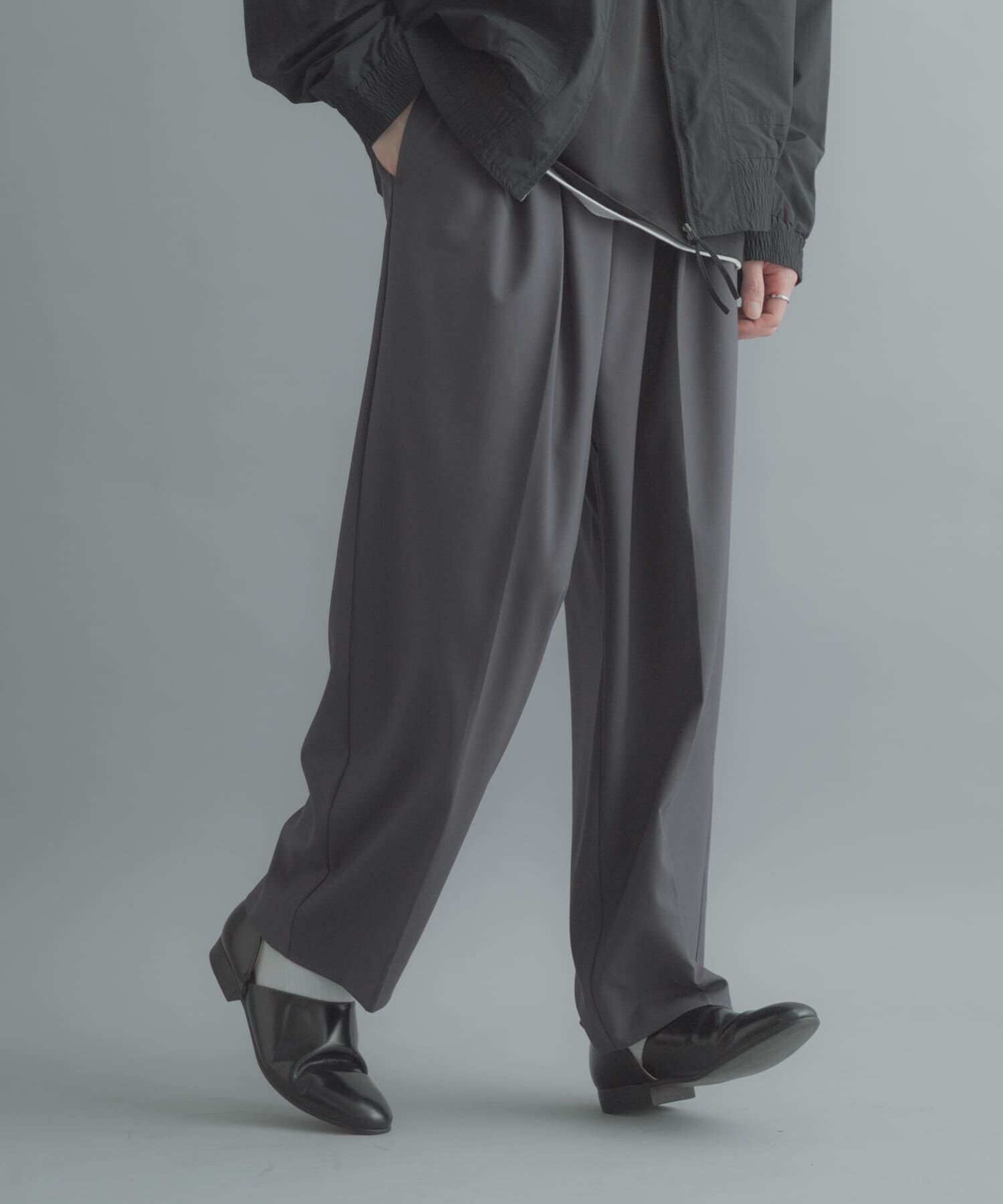 SENSE OF PLACE by URBAN RESEARCH「『イージーケア』カラー2タックワイドテーパードパンツ」|その他|