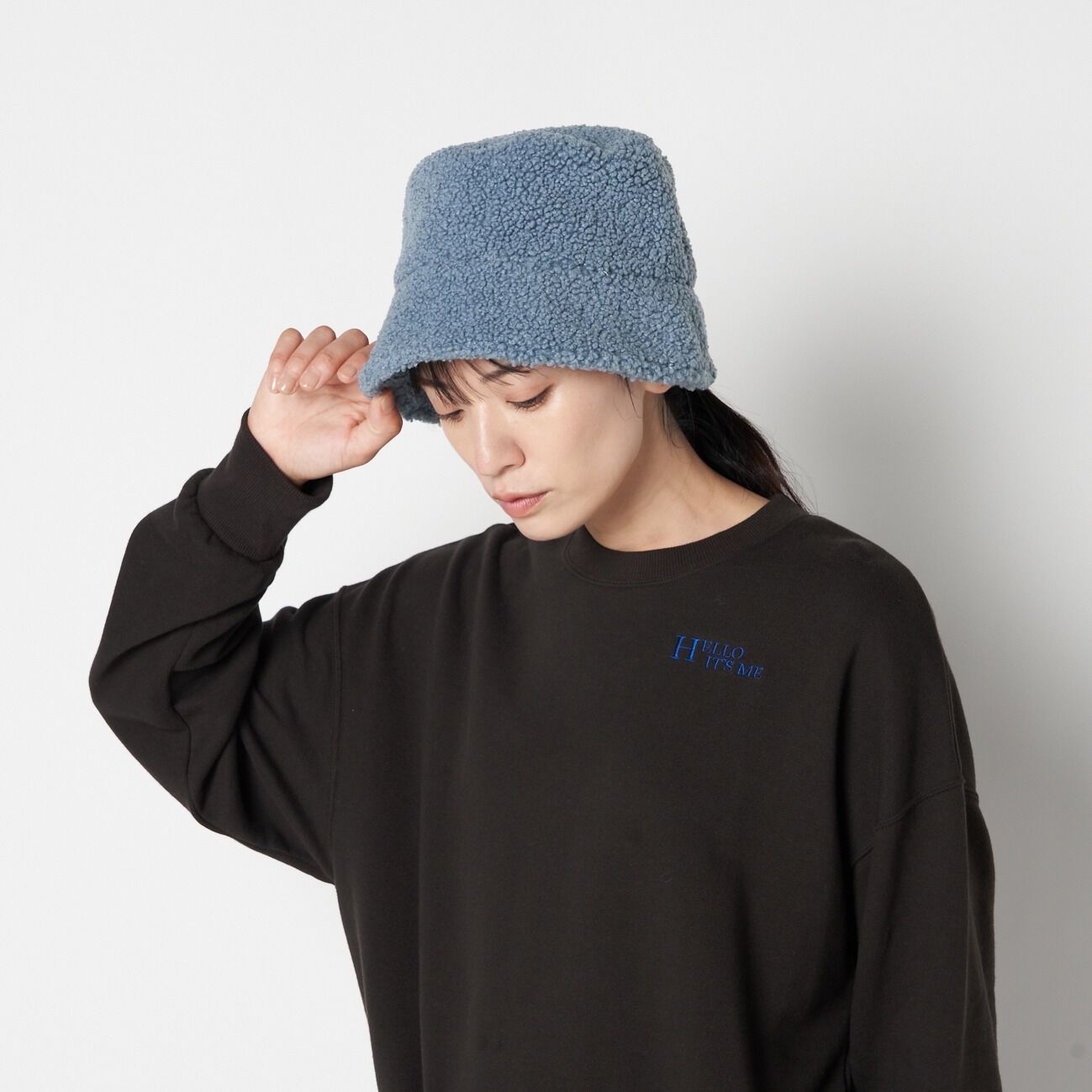  「VAN PALMA FAUX SHEARLING BUCKET HAT」|ハット|
