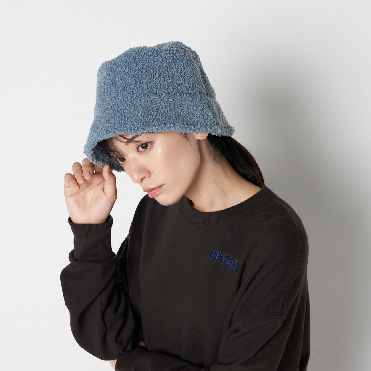  「VAN PALMA FAUX SHEARLING BUCKET HAT」|ハット|