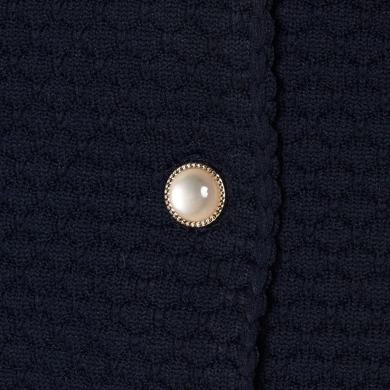 HELIOPOLE「HELIOPOLE POPCORN KNIT BIJOU BUTTON VEST」|ニット・セーター|