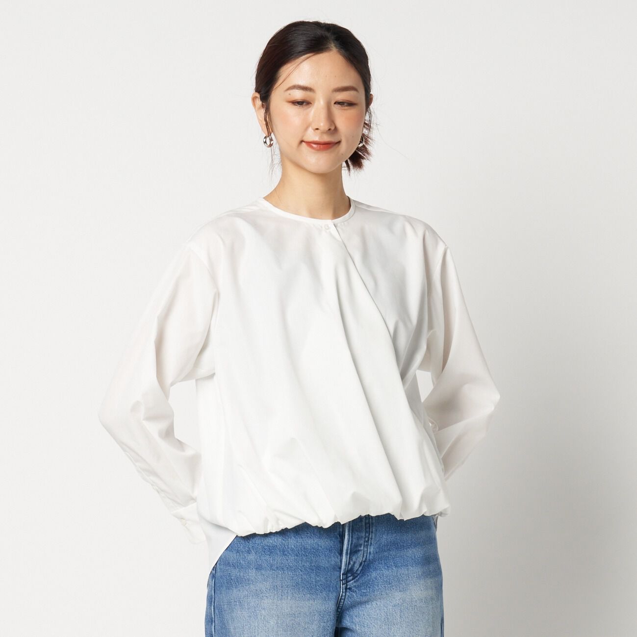 HELIOPOLE「HELIOPOLE CACHE-COEUR BLOUSE」|シャツ・ブラウス|