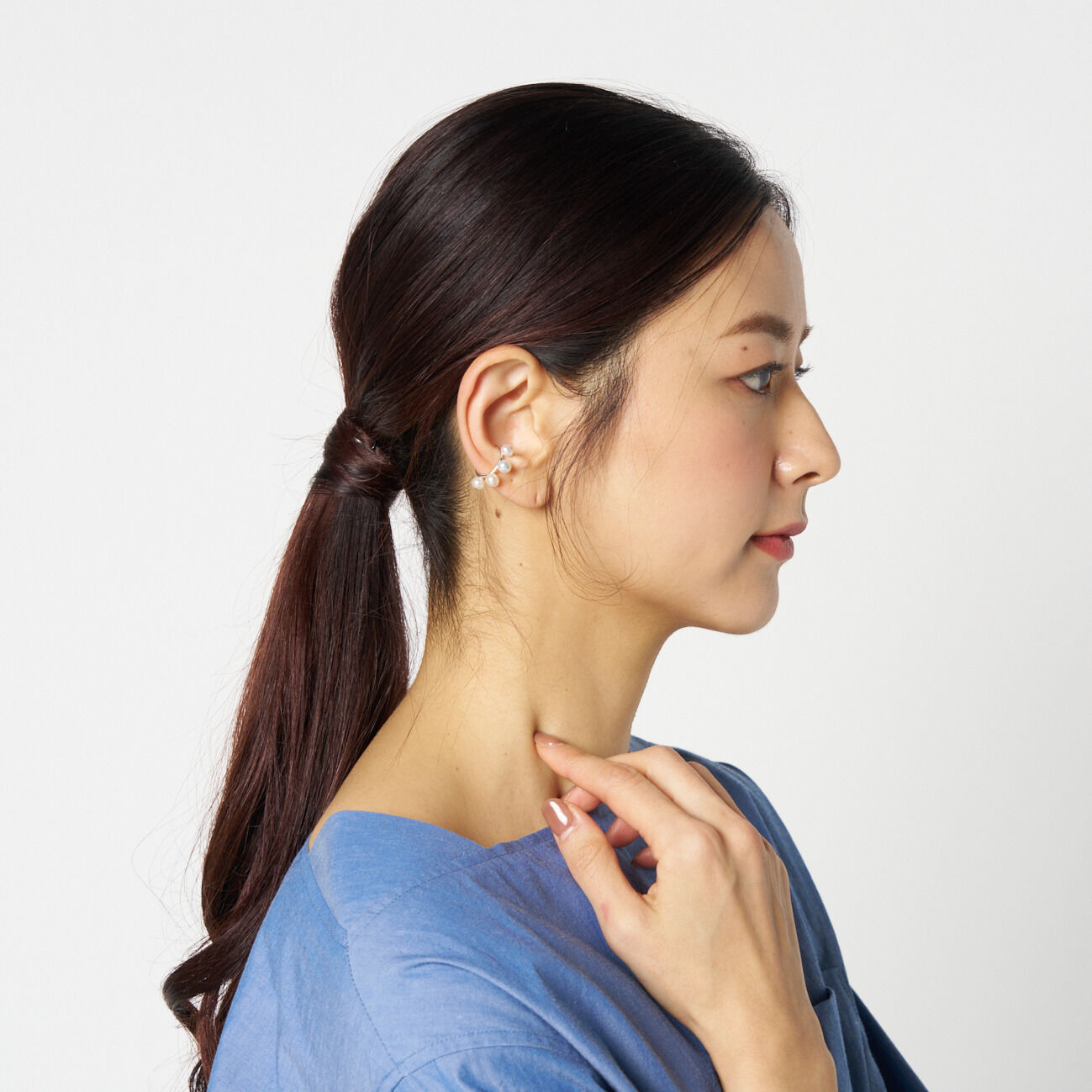  「Saskia Diez 4 PEARL EARCUFF」|ピアス|