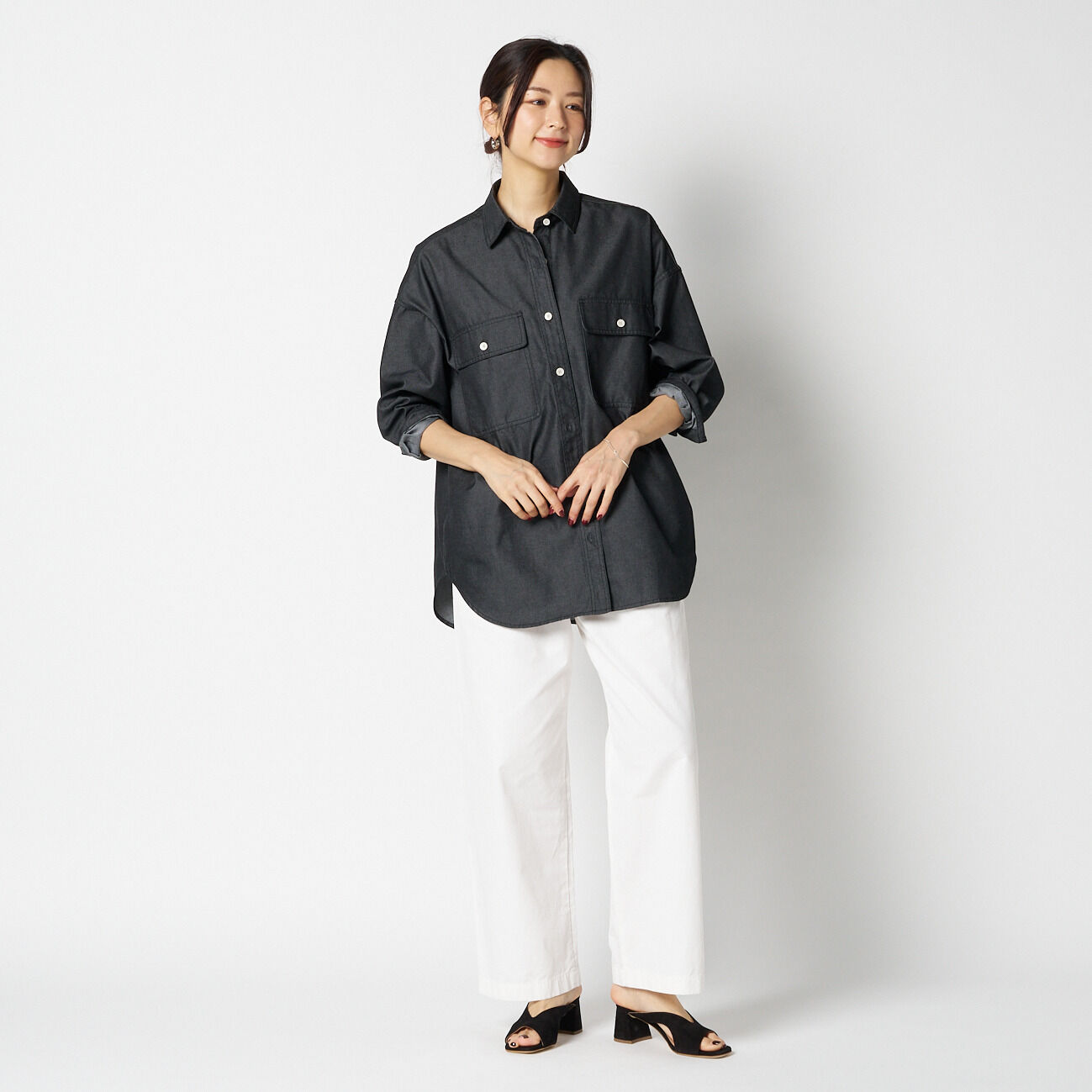 HELIOPOLE「HELIOPOLE DENIM BIG SHIRT」|シャツ・ブラウス|