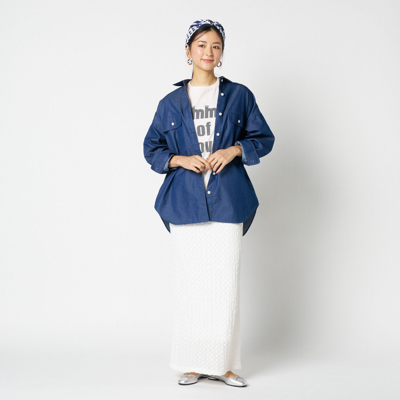 HELIOPOLE「HELIOPOLE DENIM BIG SHIRT」|シャツ・ブラウス|