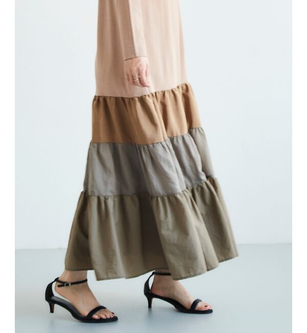 le.coeur blanc「《手洗い可能》TORRAZZO DONNAニットドッキングワンピース」|ワンピース|