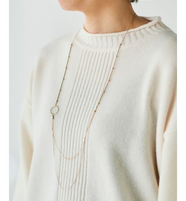  「2連チェーンロングネックレス」|ネックレス|