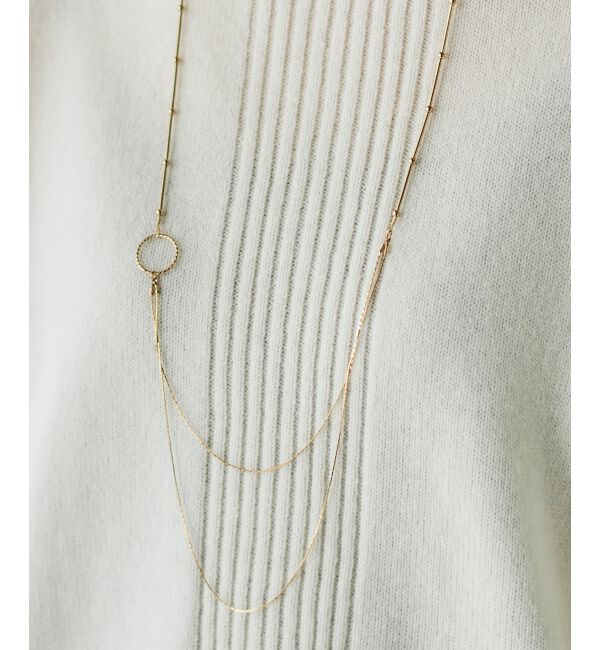  「2連チェーンロングネックレス」|ネックレス|