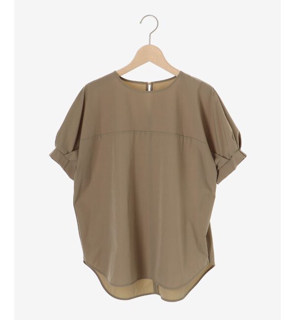  「《接触冷感》ナイロンストレッチスリーブタックブラウス」|シャツ・ブラウス|