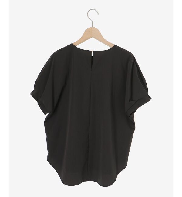  「《接触冷感》ナイロンストレッチスリーブタックブラウス」|シャツ・ブラウス|