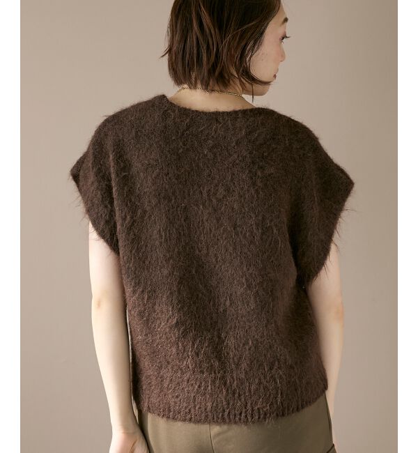 「《WEB限定アイテム》ソフトシャギーニットベスト」|ベスト・ジレ|