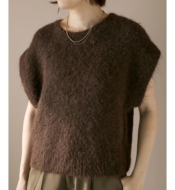  「《WEB限定アイテム》ソフトシャギーニットベスト」|ベスト・ジレ|