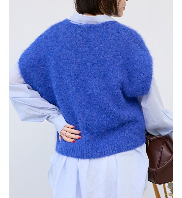  「《WEB限定アイテム》ソフトシャギーニットベスト」|ベスト・ジレ|