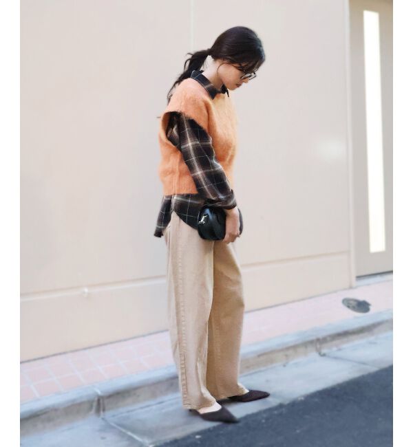  「《WEB限定アイテム》ソフトシャギーニットベスト」|ベスト・ジレ|