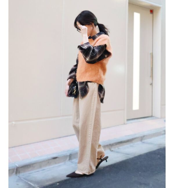  「《WEB限定アイテム》ソフトシャギーニットベスト」|ベスト・ジレ|