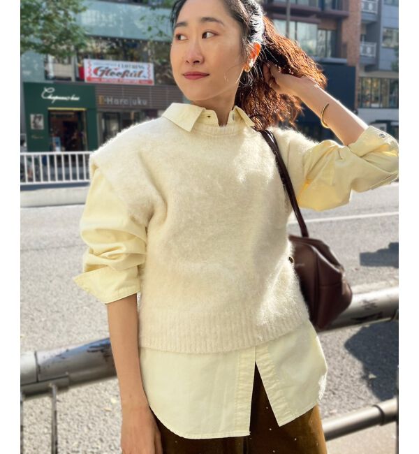  「《WEB限定アイテム》ソフトシャギーニットベスト」|ベスト・ジレ|